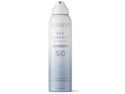 Sonrei Sea Clearly Clear Sunscreen Mist, SPF 50, 6 fl oz/177 mL