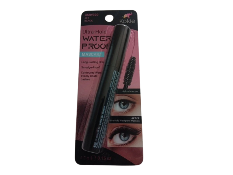 Kokie Ultra-Hold Waterproof Mascara, 320 Jet Black, 4.2 g