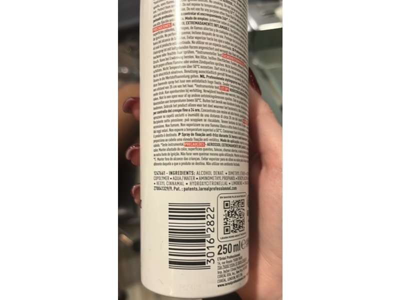 Loreal Paris Fix Anti Frizz Spray, Force 4, 8.4 fl oz/250 mL