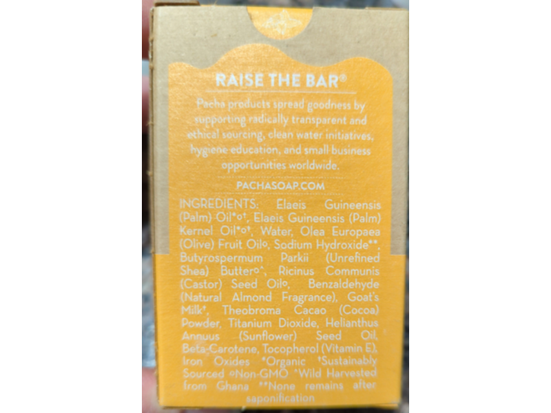 Pacha Soap Co Almond Goat's Milk Bar Soap, 4 oz/113 g