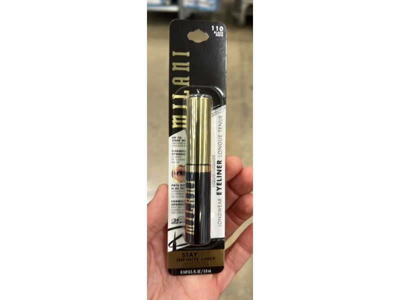 Milani Stay Put Infinite Liner, 110 Black Noir, 0.169 fl oz/5 mL