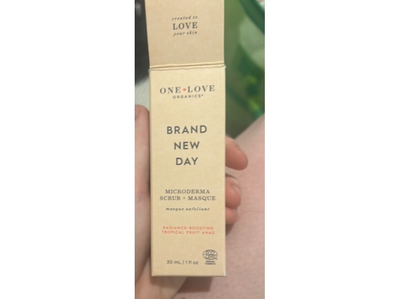 One Love Organics Microderma Scrub + Masque, 1 fl oz/30 mL
