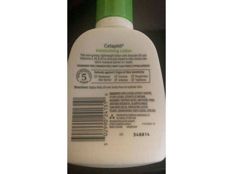 Cetaphil Moisturizing Lotion, Sensitive Skin, 4 fl oz/118 mL, 3 Count
