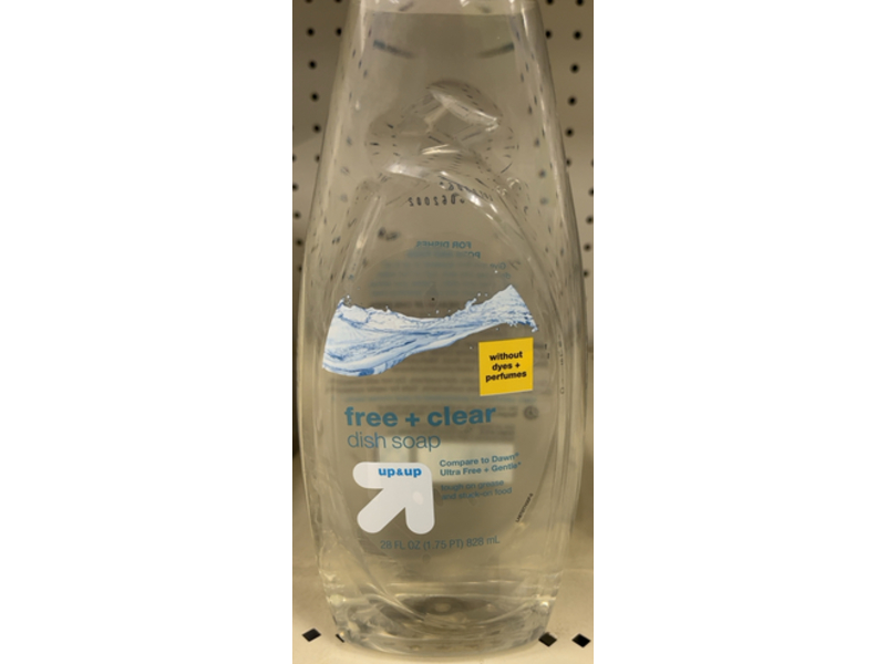 Up&Up Dish Soap, Free + Clear, 28 fl oz/828 mL