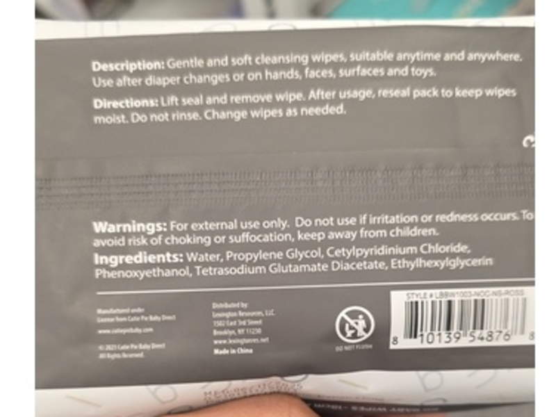 Chick Pea Baby Wipes, Fragrance Free, 60 Count