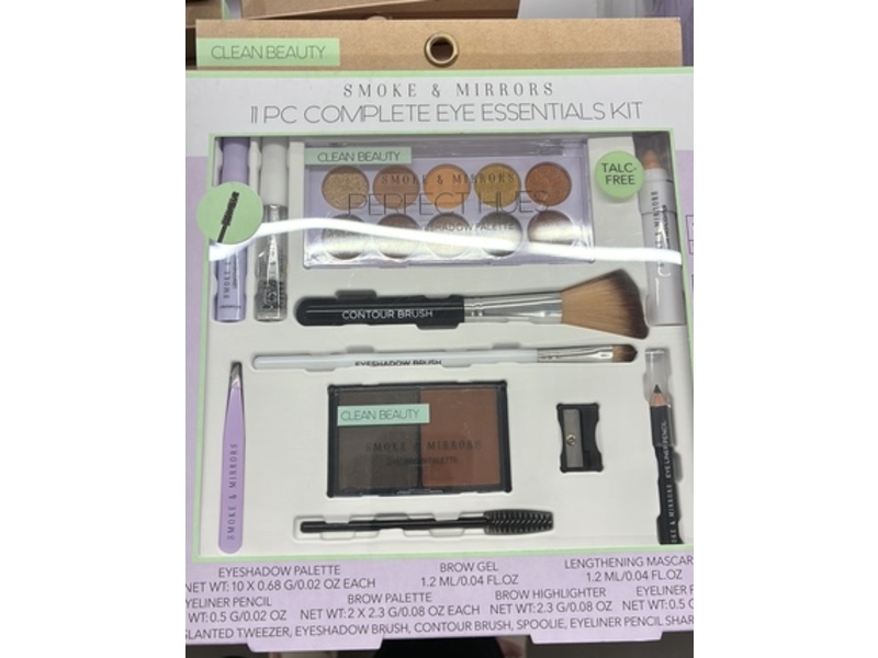 Clean Beauty Smoke Mirrors Complete Eye Essentials Kit, Pack Of 11