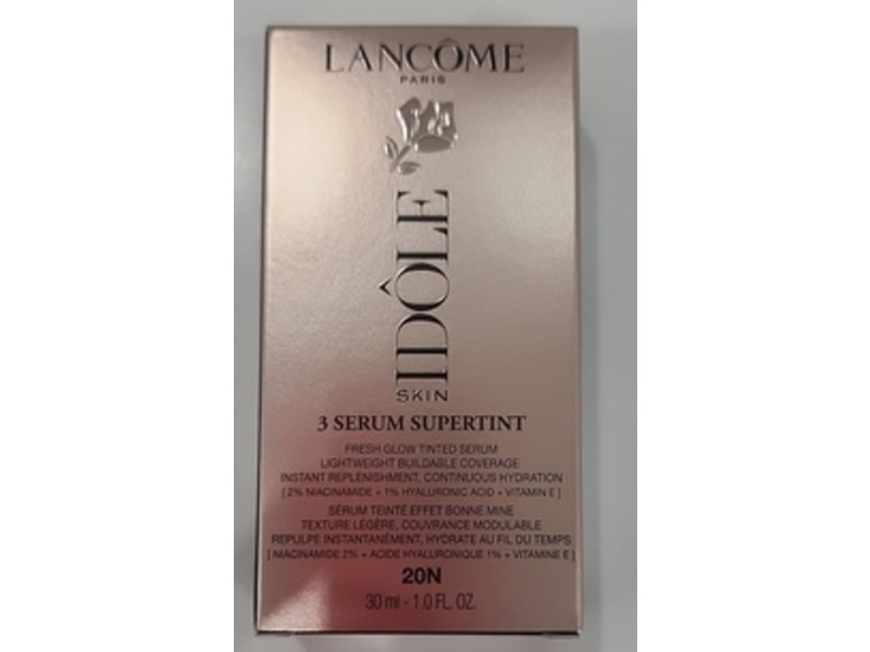Lancome Idole Skin 3 Serum Supertint Fresh Glow Tinted Serum, 20N, 1 fl oz/30 mL