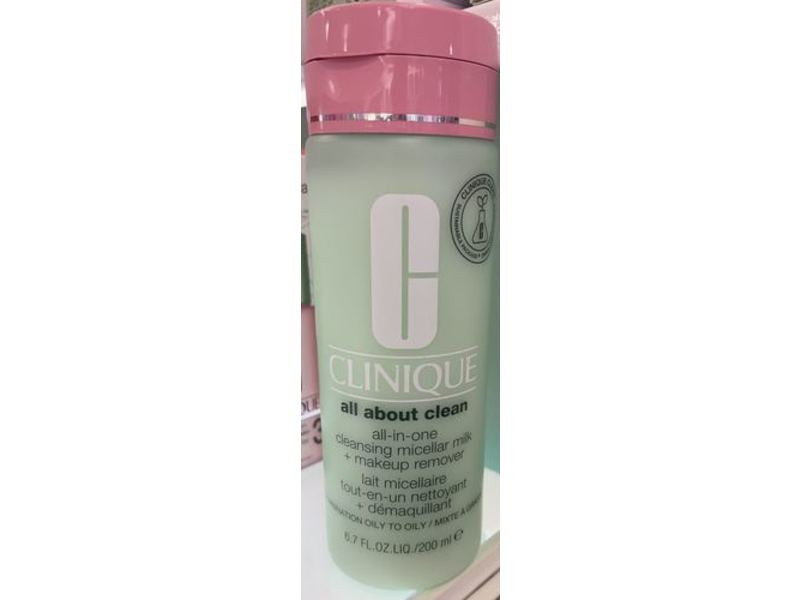 Clinique All About Clean All-In-One Cleansing Micellar Milk + Makeup Remover, 6.7 fl oz/200 mL