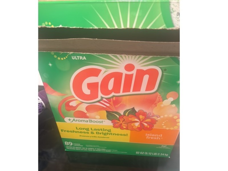 Gain Laundry Detergent Powder, Island Fresh, 89 Loads, 82 oz/2.34 kg
