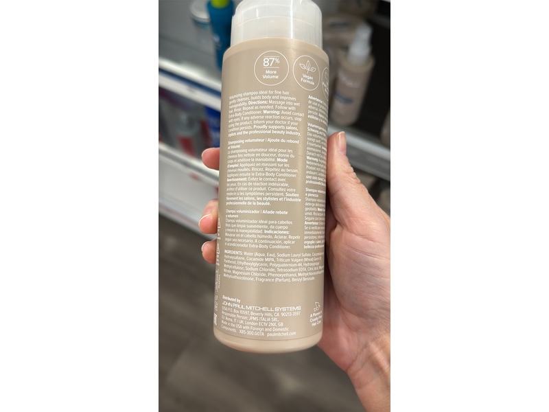 Paul Mitchell Extra-Body Shampoo, 10.14 fl oz/300 mL