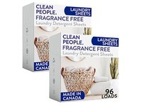 The Clean People Laundry Detergent Sheets, 96 Loads, 86 Count, Pack Of 2 - Image 2