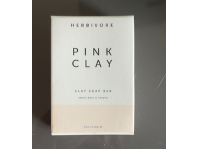 Herbivore Soap Bar, Pink Clay, 4 oz/113 g