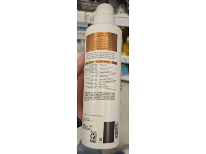 Pantene Pro-V Miracles Extreme Damage Care Shampoo, 13.5 fl oz/400 mL