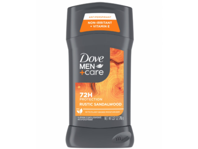 Dove Men + Care Antiperspirant, Rustic Sandalwood, 2.7 oz/76 g, 3 Count