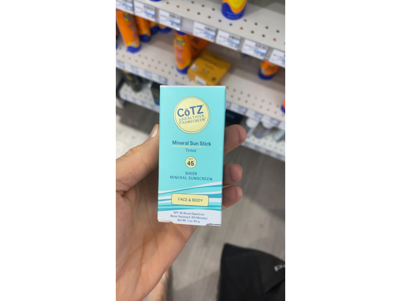 CoTZ Mineral Sun Stick Tinted Sunscreen, SPF 45, 1 oz