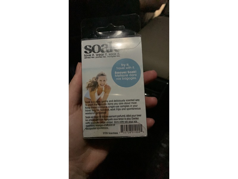 Soak Wash Scentless, 5 mL, Pack Of 8