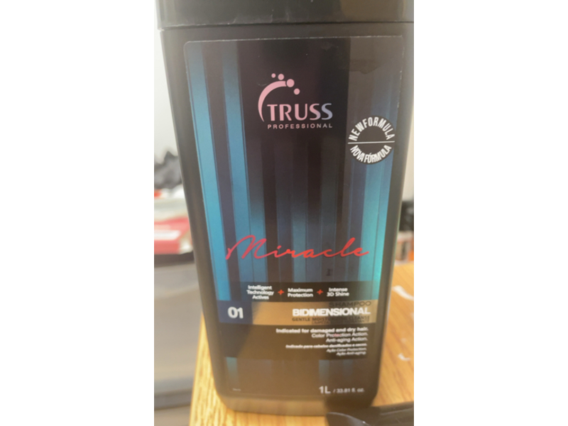 Truss Professional Miracle Bidimensional Shampoo, 33.81 fl oz/1 L