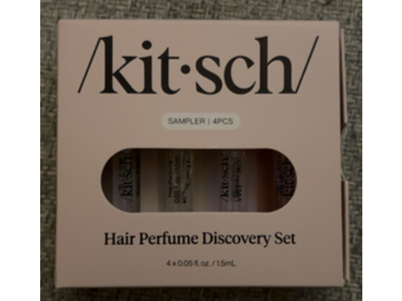 Kitsch Hair Perfume Discover Set, Warm Sugar + Pistachio Latte + Sheer Violet & Amber Shores, 0.05 fl oz/1.5 mL