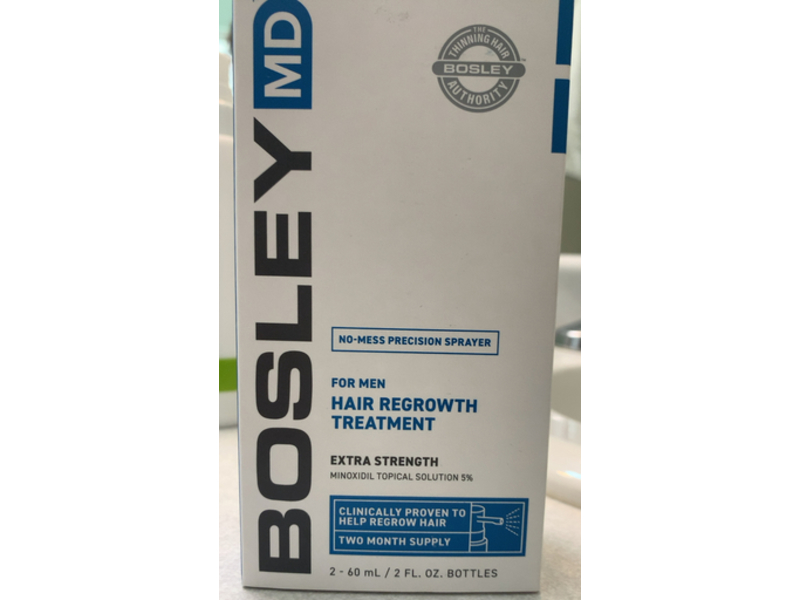 BosleyMD Hair Regrowth Treatment for Men, 2 fl oz/60 mL, 2 Count