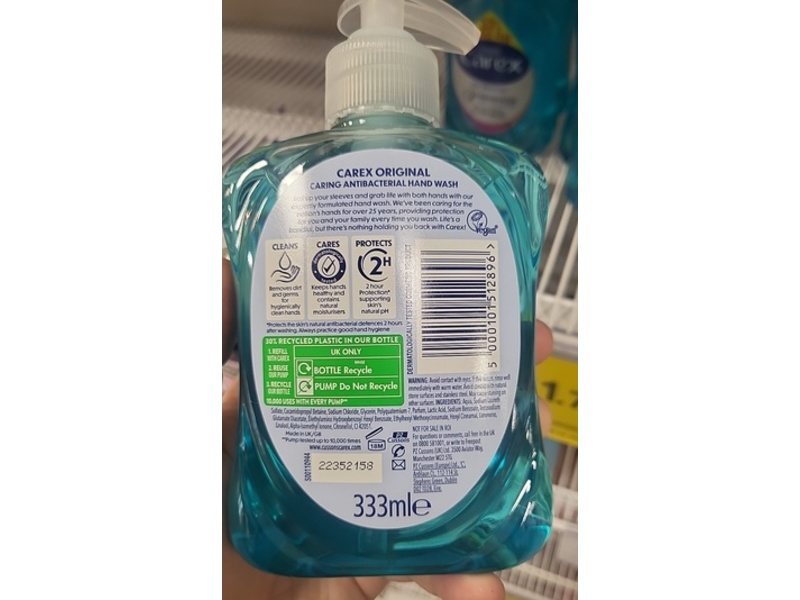 Carex Antibacterial Hand Wash, The Original, 333 mL