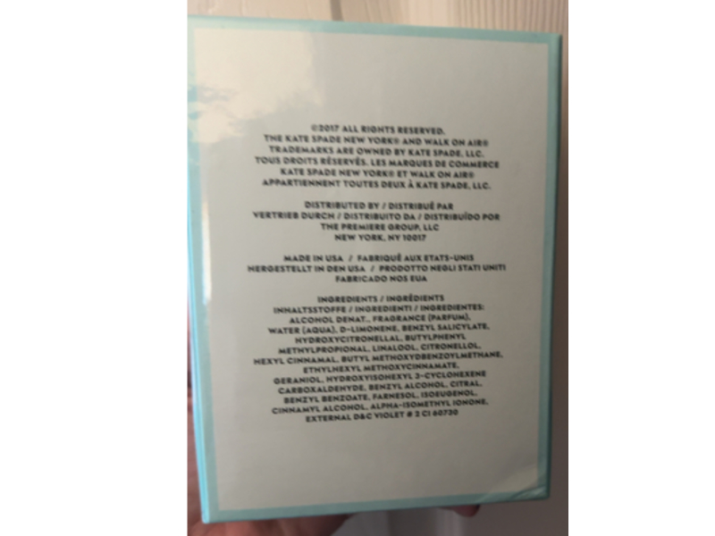 Kate Spade Eau De Parfum Spray, Walk On Air, 3.4 fl oz/100 mL