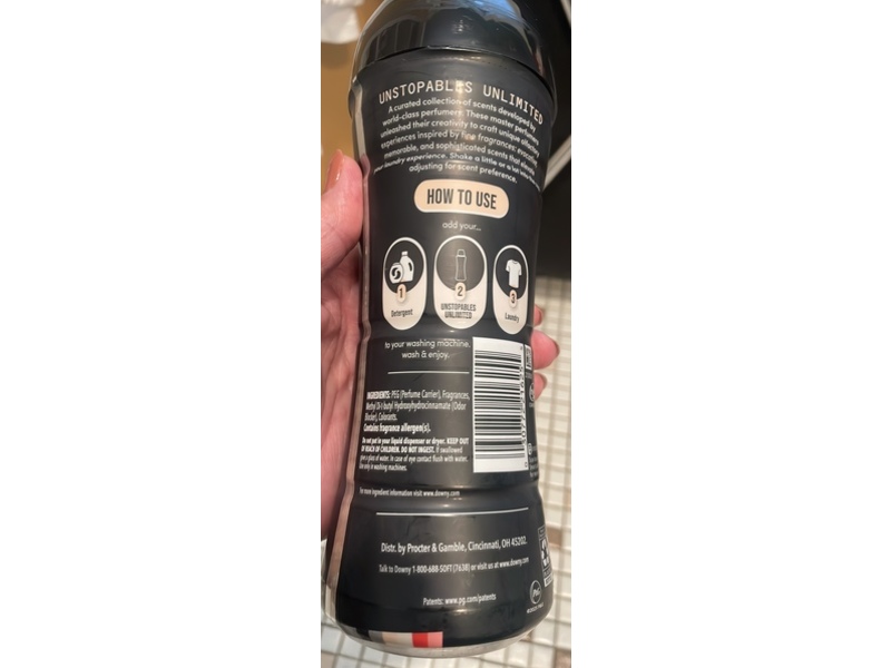 Downy Unstopables Unlimited Collection Laundry Scent Booster Beads, N. 26, 10.7 oz/303 g