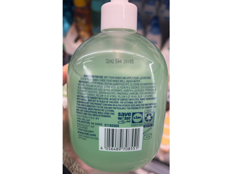 Cien Clear + Sensitive Moisturizing Hand Soap, 16.9 fl oz/500 mL