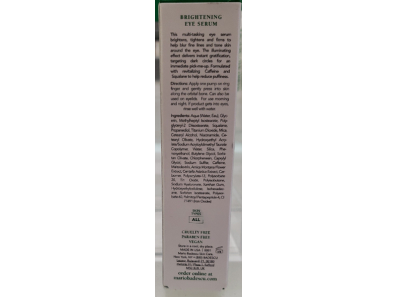 Mario Badescu Brightening Eye Serum, 0.5 oz/14 g