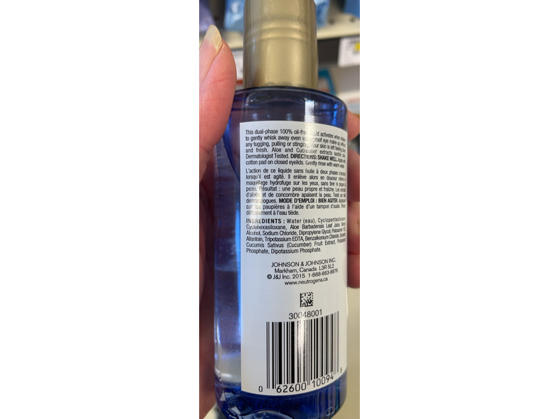 Neutrogena Eye Makeup Remover, 162 mL