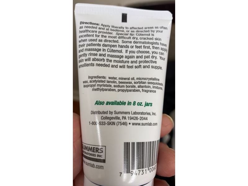 Cutemol Emollient Skin Cream, 2 oz/56.7 g, Pack Of 2