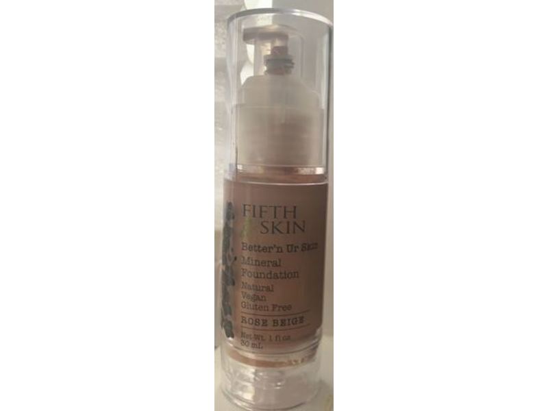 Fifth Skin Better'n Ur Skin Mineral Foundation, Rose Beige, 1 fl oz/30 mL