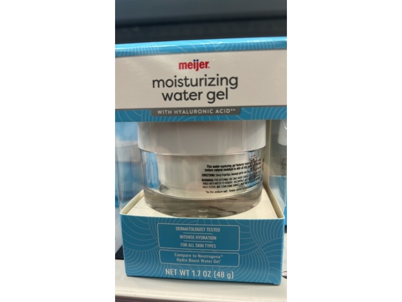 Meijer Moisturizing Water Gel, Hyaluronic Acid, 1.7 oz/48 g