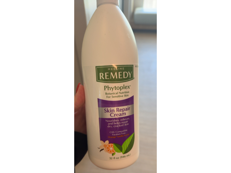 Medline Remedy Phytoplex Skin Repair Cream , Orange Vanilla Scent, 32 fl oz/946 mL