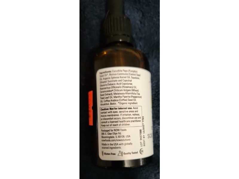 Now Solutions Renew & Nourish Scalp & Hair Oil, Rosemary, 2 fl oz/59 mL