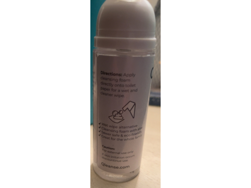 Qleanse Toilet Paper Foam Spray, Fresh Scent, 1.69 fl oz/50 mL