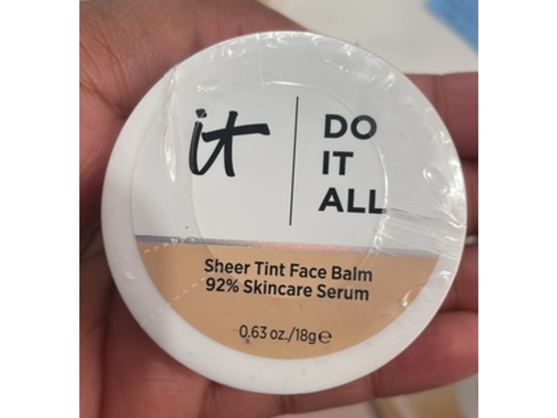 it Cosmetics Do It All Sheer Tint Face Balm, Fair Warm FW120, 0.63 fl oz/18 g