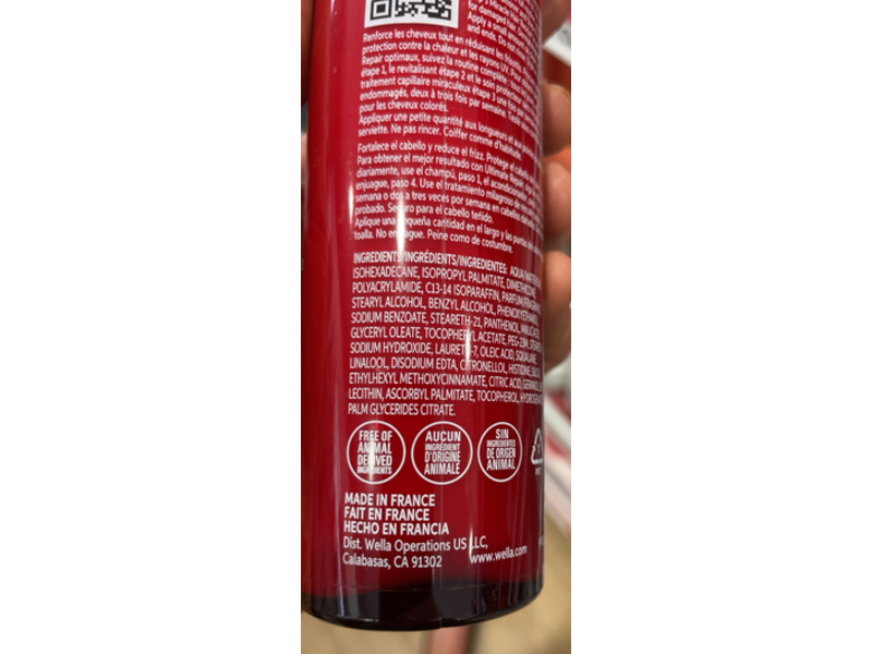 Wella Professionals Ultimate Repair Protective Leave-In, AHA & Omega-9, 4.7 fl oz/140 mL