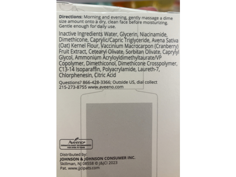 Aveeno Calm + Restore Age Renewal Serum, 1 fl oz/29 mL