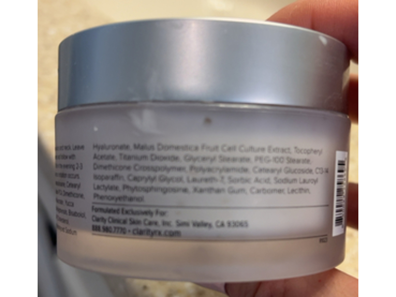 ClarityRx Daily Dose Of Water Hyaluronic Acid Overnight Mask, 3.5 oz/100 g