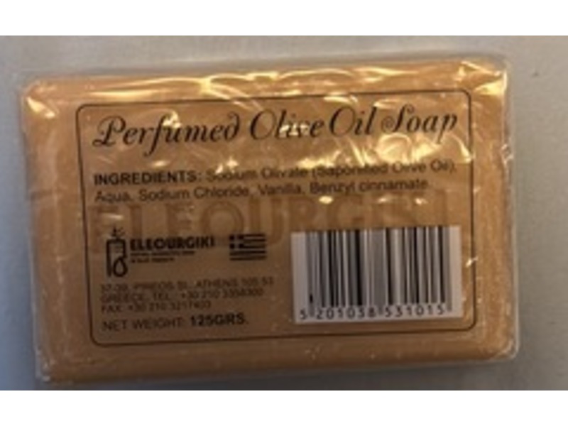 Eleourgiki Perfumed Olive Oil Soap, Olive & Vanilla, 125 g