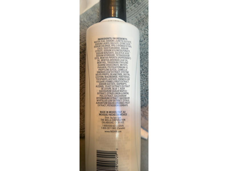 NIoxin Cleanser Shampoo, 10.1 fl oz/300 mL