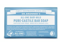 Dr. Bronner's Pure Castile Bar Soap, All One Baby Mild, 140 g - thumbnail 1