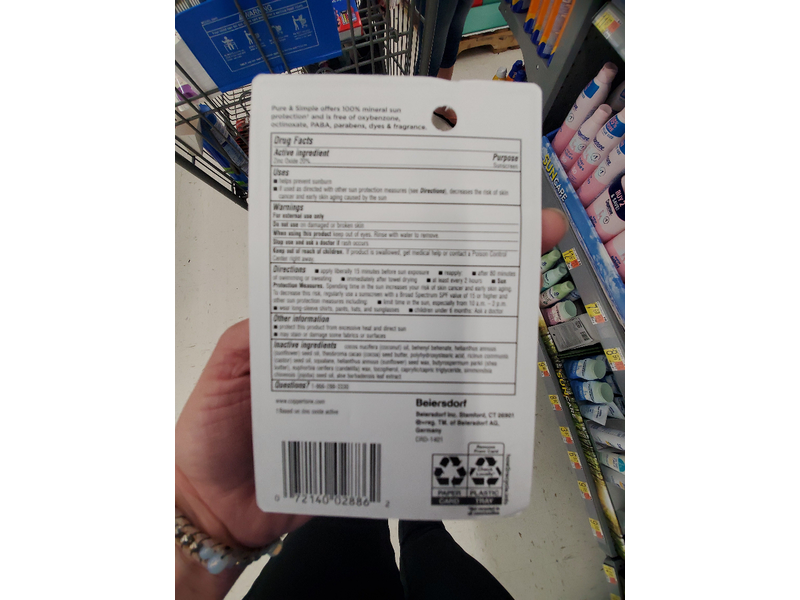 Coppertone Pure & Simple Baby SPF 50 Sunscreen Stick, 0.49 Ounce