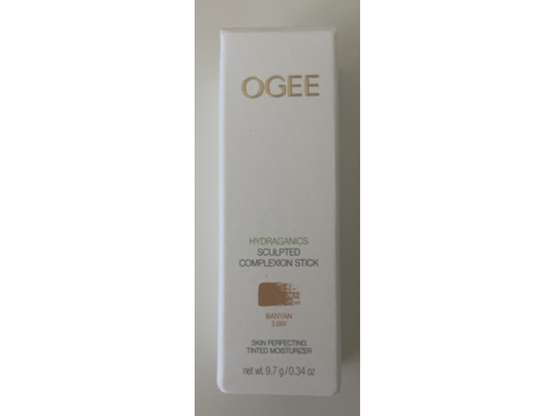 Ogee Hydraganics Sculpted Complexion Stick, Banyan 3.0W, 0.34 oz/9.7 g