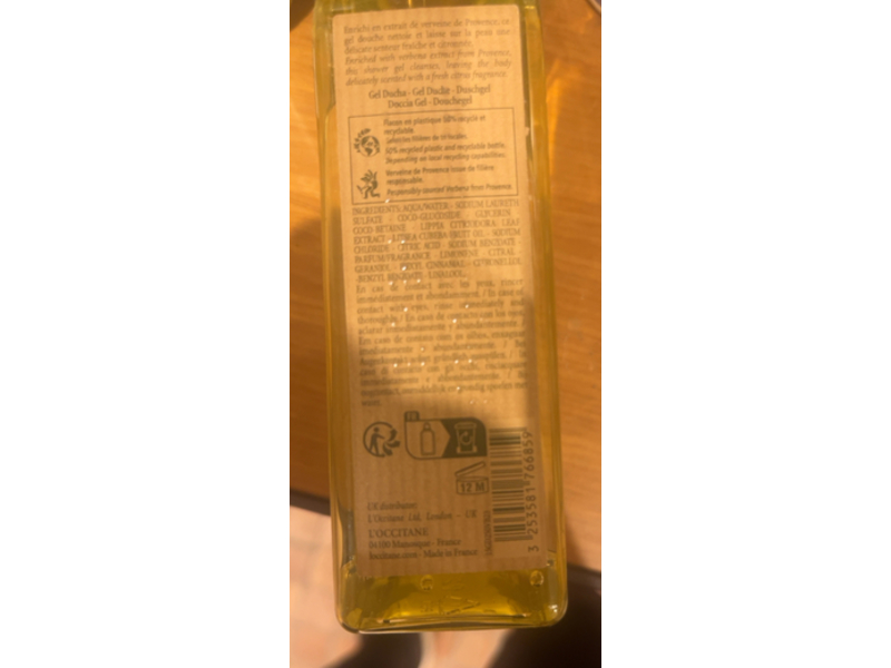 L'Occitane en Provence Verveine Shower Gel, 8.4 fl oz|250 mL