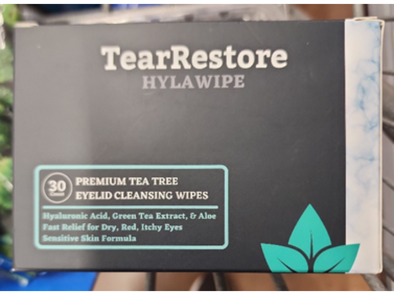 Tear Restore Hyla Wipe Eyelid Wipes, 30 Count