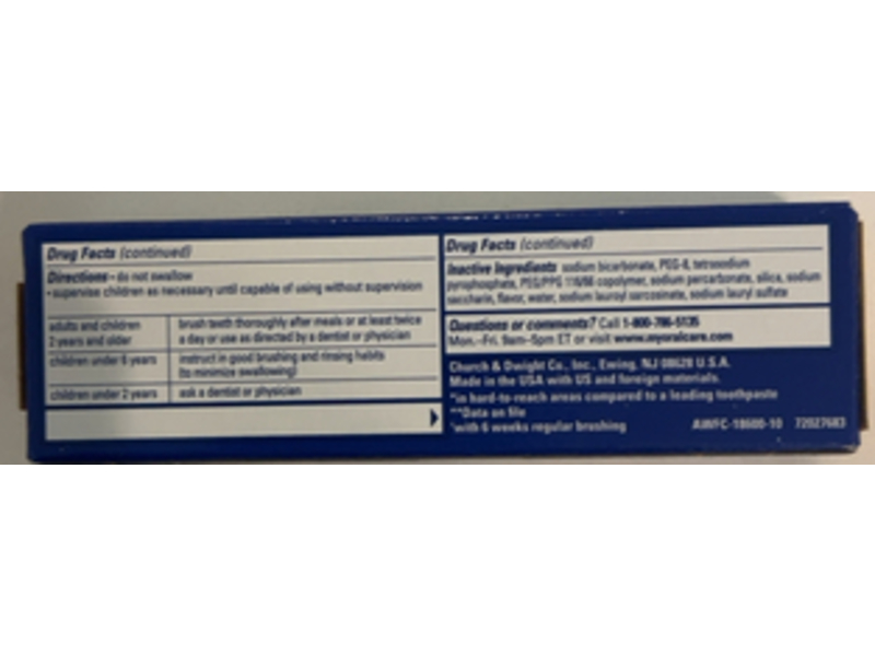 Arm & Hammer Advance White Toothpaste, Clean Mint, 0.9 oz/25 g