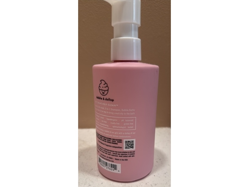Dabble & Dollop Bubble Bath, Body Wash & Shampoo, 10 fl oz/296 mL, Pack Of 2