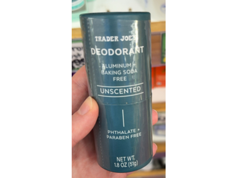 Trader Joe's Deodorant, Unscented, 1.8 oz/51 g