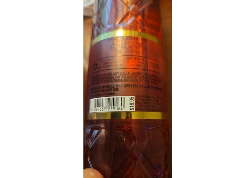 Bath & Body Works Oh Cherry Fine Fragrance Mist, 8 fl oz/236 mL